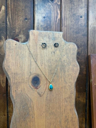 Turquoise & Brass Necklaces