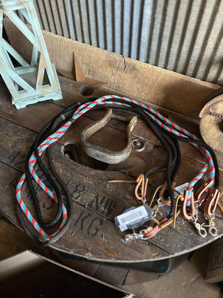 6690 - Braided Roping Reins-Reins-Professionals Choice-Lucky J Boots & More, Women's, Men's, & Kids Western Store Located in Carthage, MO