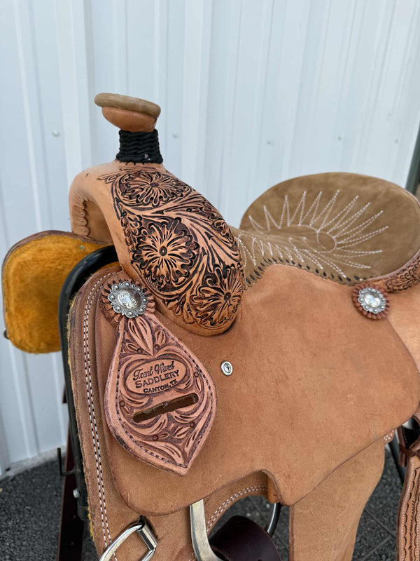 Trent Ward OY Calf Roper Saddle ISCR79-25-Saddle-Trent Ward-Lucky J Boots & More, Women's, Men's, & Kids Western Store Located in Carthage, MO