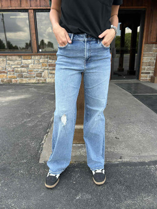 Hidden Logan High Rise Dad Basic Jean-Women's Denim-HIDDEN-Lucky J Boots & More, Women's, Men's, & Kids Western Store Located in Carthage, MO