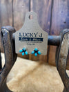 Navy Earrings-Earrings-LJ Turquoise-Lucky J Boots & More, Women's, Men's, & Kids Western Store Located in Carthage, MO