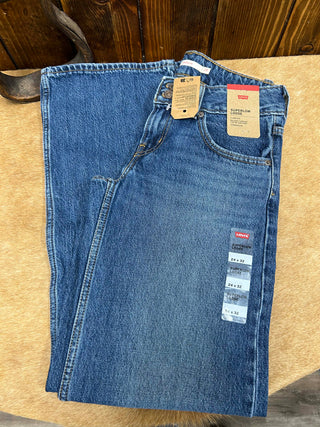 Women's Levi's Super Low Loose in Medium Wash Jean-Women's Denim-Levi's-Lucky J Boots & More, Women's, Men's, & Kids Western Store Located in Carthage, MO