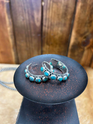 Emory Earrings-Earrings-LJ Turquoise-Lucky J Boots & More, Women's, Men's, & Kids Western Store Located in Carthage, MO