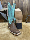 Women's Anderson Bean Chocolate Shrunken Shoulder Boot-Women's Boots-Anderson Bean-Lucky J Boots & More, Women's, Men's, & Kids Western Store Located in Carthage, MO