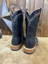 Men's Rios of Mercedes Black Smooth Quill Ostrich Boot-Men's Boots-Rios of Mercedes-Lucky J Boots & More, Women's, Men's, & Kids Western Store Located in Carthage, MO