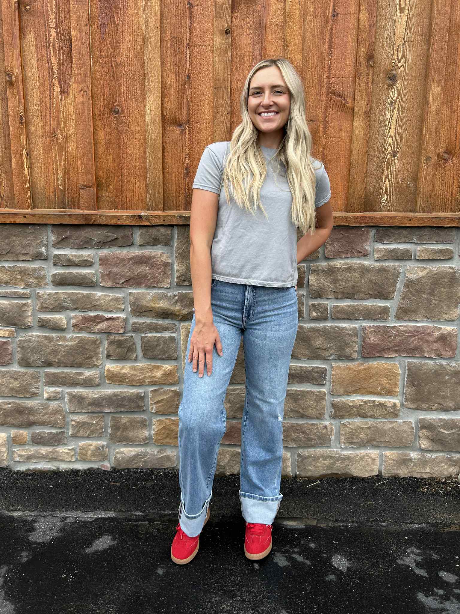 Hidden Gracyn High Rise Straight Leg Cuff Jean-Women's Denim-HIDDEN-Lucky J Boots & More, Women's, Men's, & Kids Western Store Located in Carthage, MO