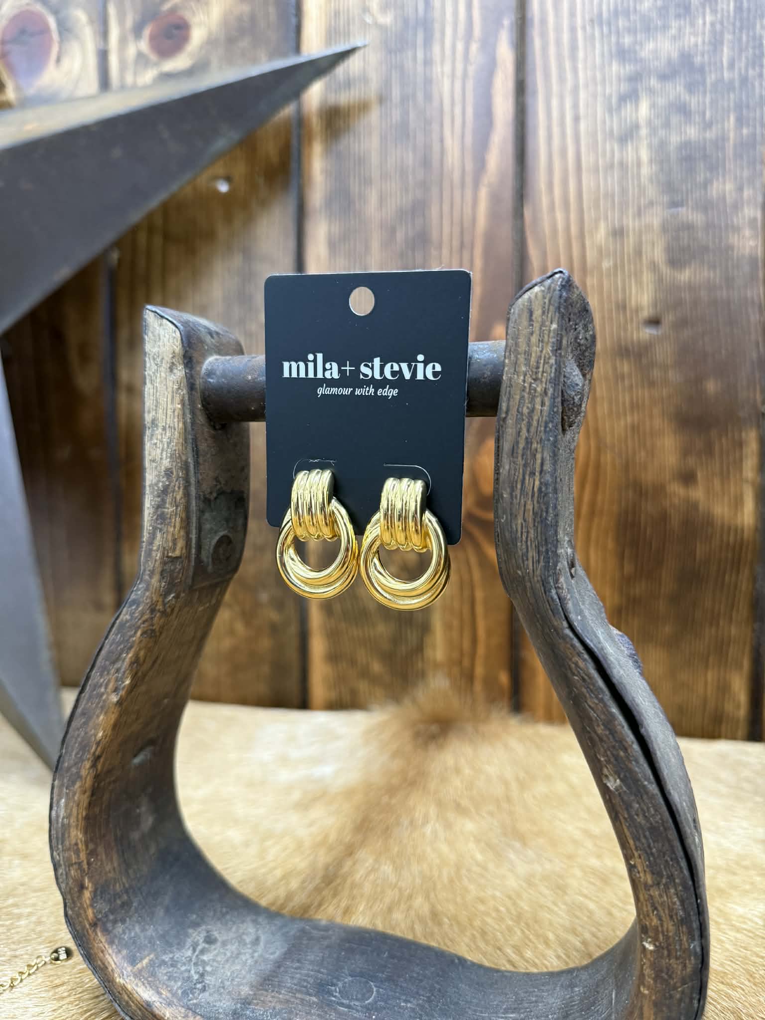 Gold Earrings-Earrings-LJ Fashion Jewelry-Lucky J Boots & More, Women's, Men's, & Kids Western Store Located in Carthage, MO