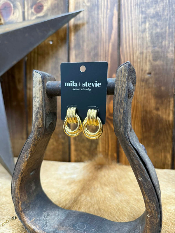 Gold Earrings-Earrings-LJ Fashion Jewelry-Lucky J Boots & More, Women's, Men's, & Kids Western Store Located in Carthage, MO