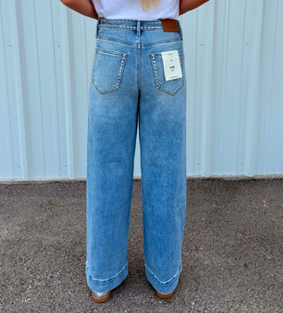 Women's Hidden Nori High Rise Wide Leg Jean
