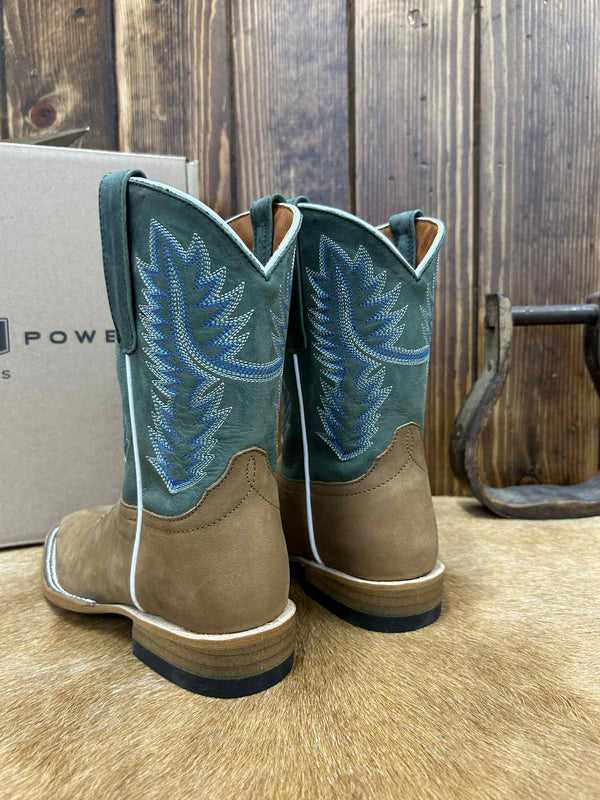 Kid's Horse Power Tan Pull Up Boot-Kids Boots-Horse Power-Lucky J Boots & More, Women's, Men's, & Kids Western Store Located in Carthage, MO
