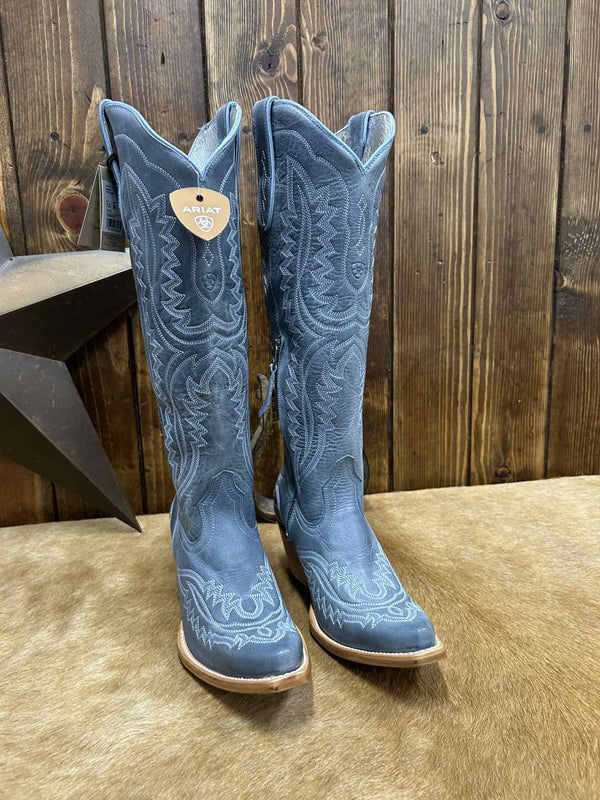 Women's Ariat Vintage Denim Casanova Boot-Women's Boots-Ariat-Lucky J Boots & More, Women's, Men's, & Kids Western Store Located in Carthage, MO