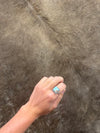 Navy Ring-Rings-LJ Turquoise-Lucky J Boots & More, Women's, Men's, & Kids Western Store Located in Carthage, MO