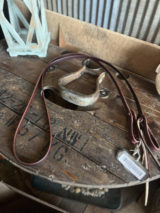 7091BUR-PK Roping Rein BUR 5/8 Pineapple Knot-Reins-Professionals Choice-Lucky J Boots & More, Women's, Men's, & Kids Western Store Located in Carthage, MO