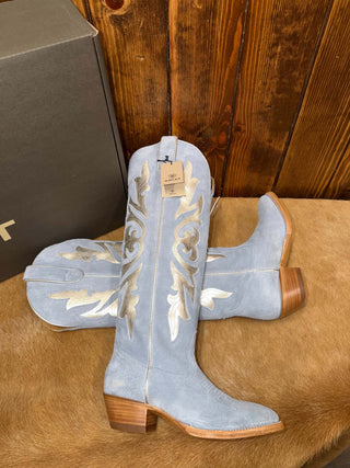 Women's Ariat Clarabelle Baby Blue Suede Boot