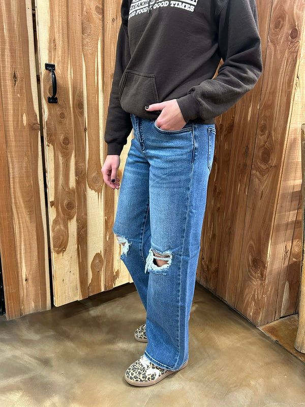 Women's Hidden Charlie Mid Rise Basic Dad Jean-Women's Denim-HIDDEN-Lucky J Boots & More, Women's, Men's, & Kids Western Store Located in Carthage, MO
