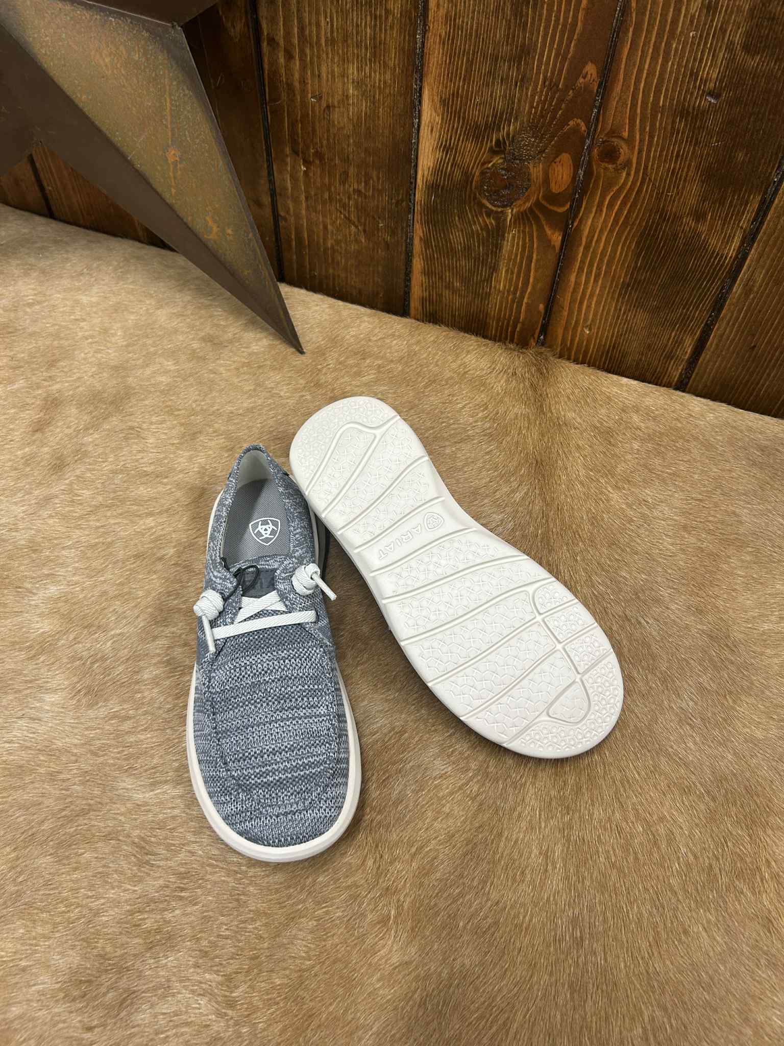 Women's Ariat Heathered Storm Knit Hilo Shoes-Women's Casual Shoes-Ariat-Lucky J Boots & More, Women's, Men's, & Kids Western Store Located in Carthage, MO