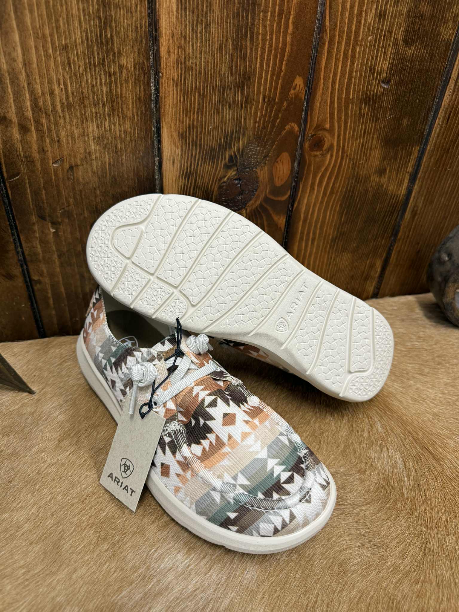 Women's Ariat Natural Southwest Print Hilo Shoes