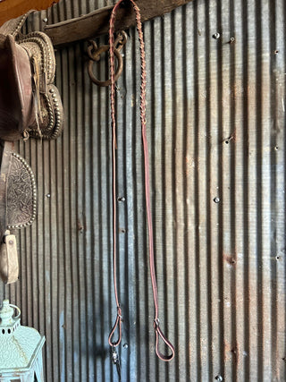 7392BUR Professional Choice Barrel Rein Laced 5/8 BUR-Reins-Professionals Choice-Lucky J Boots & More, Women's, Men's, & Kids Western Store Located in Carthage, MO