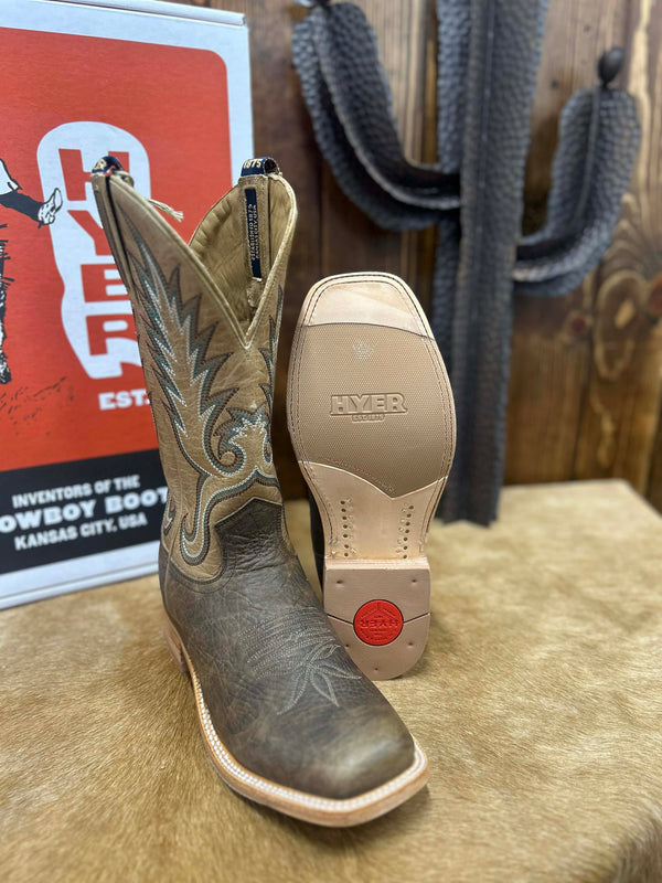 Men's Hyer Kincaid Tobacco Shrunken Shoulder Boot-Men's Boots-HYER Boots-Lucky J Boots & More, Women's, Men's, & Kids Western Store Located in Carthage, MO