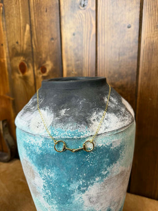 Brass Horsebit Necklace