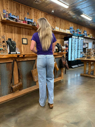 Women's Flying Monkey Hallie High Rise Wide Leg Jean-Women's Denim-Flying Monkey-Lucky J Boots & More, Women's, Men's, & Kids Western Store Located in Carthage, MO