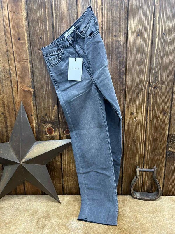 Hidden Amelia High Rise Straight Leg Jean-Women's Denim-HIDDEN-Lucky J Boots & More, Women's, Men's, & Kids Western Store Located in Carthage, MO