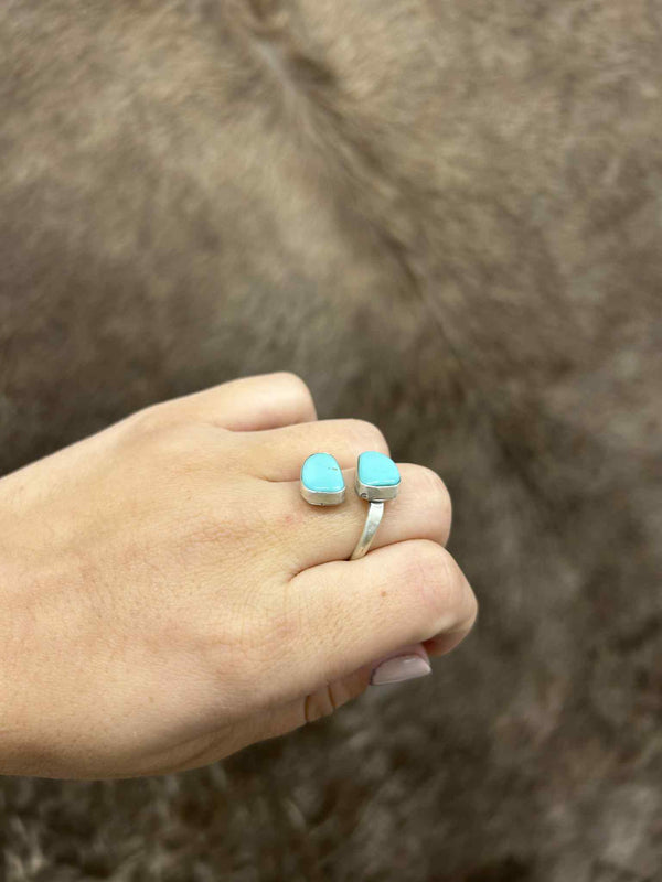 Sienna Ring-Rings-LJ Turquoise-Lucky J Boots & More, Women's, Men's, & Kids Western Store Located in Carthage, MO
