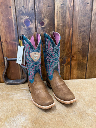 Women's Ariat Futurity Oak Brown Roughout Boot