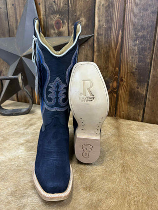 Women's R. Watson Dark Blue Roughout Boot-Women's Boots-R. Watson-Lucky J Boots & More, Women's, Men's, & Kids Western Store Located in Carthage, MO
