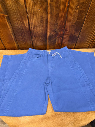 Women's Vervet Ellie High Rise Blue Barrel Jean