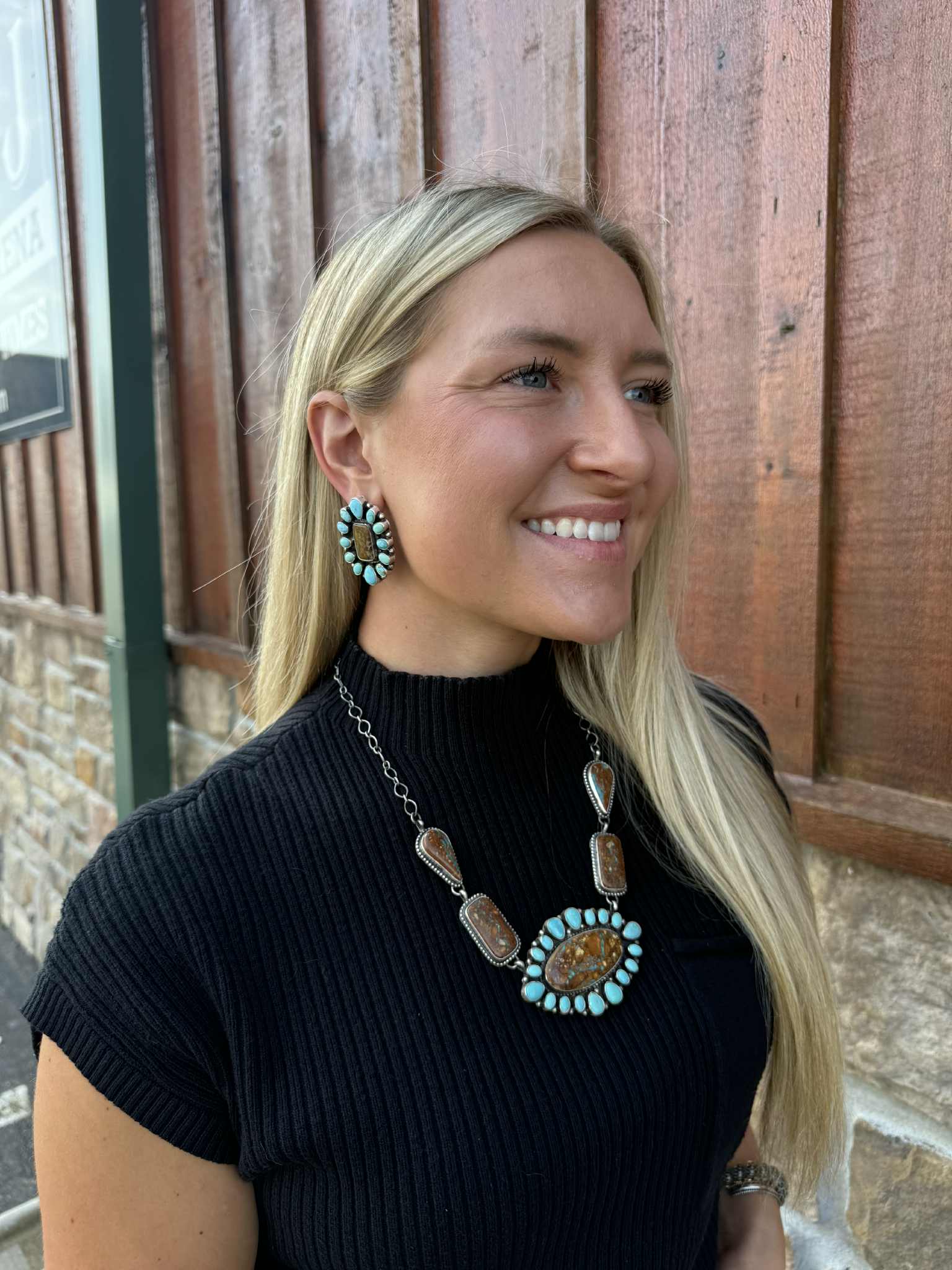 Lexington Necklace Set-Necklaces-LJ Turquoise-Lucky J Boots & More, Women's, Men's, & Kids Western Store Located in Carthage, MO