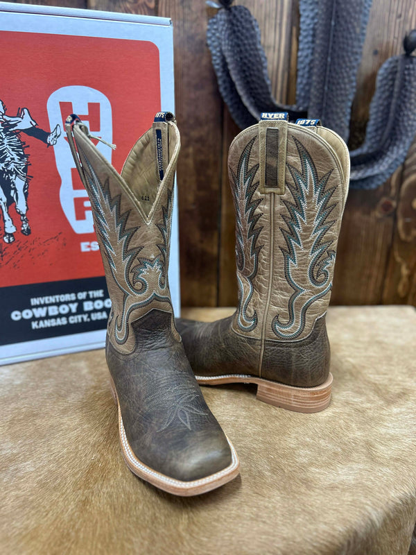 Men's Hyer Kincaid Tobacco Shrunken Shoulder Boot-Men's Boots-HYER Boots-Lucky J Boots & More, Women's, Men's, & Kids Western Store Located in Carthage, MO