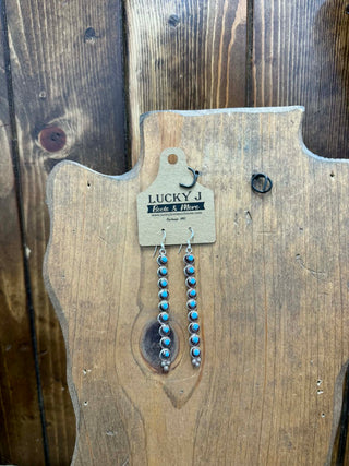 Scottie Earrings-Earrings-LJ Turquoise-Lucky J Boots & More, Women's, Men's, & Kids Western Store Located in Carthage, MO