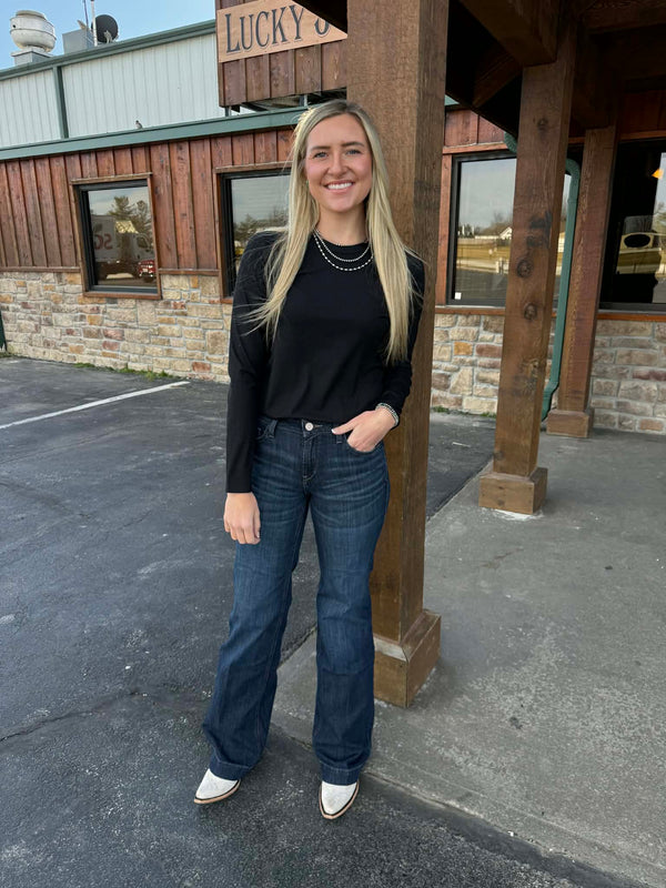 Women's Ariat Perfect Rise Maddie Trouser Jean-Women's Denim-Ariat-Lucky J Boots & More, Women's, Men's, & Kids Western Store Located in Carthage, MO