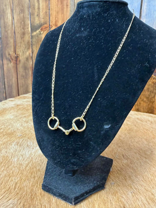 Brass Horsebit Necklace