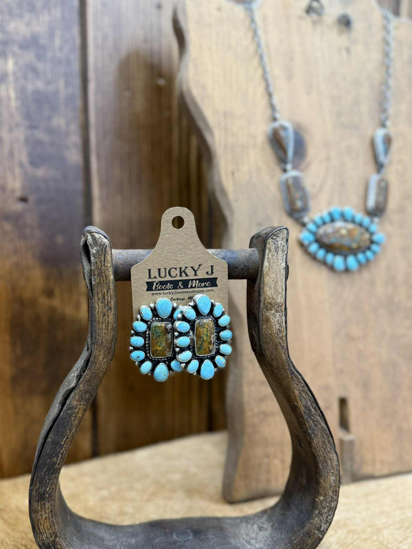 Lexington Necklace Set-Necklaces-LJ Turquoise-Lucky J Boots & More, Women's, Men's, & Kids Western Store Located in Carthage, MO