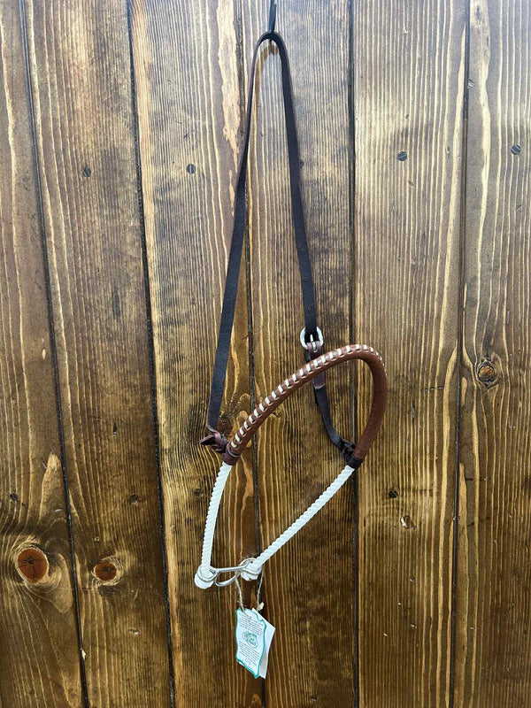 Single Rope Noseband w/ Leather Cover-Nosebands-Equibrand-Lucky J Boots & More, Women's, Men's, & Kids Western Store Located in Carthage, MO