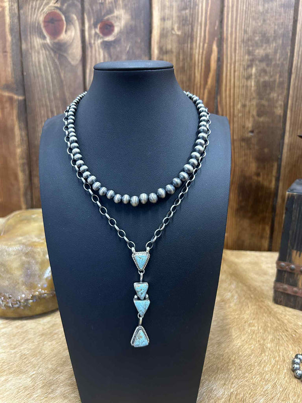Romy Necklace-Necklaces-LJ Turquoise-Lucky J Boots & More, Women's, Men's, & Kids Western Store Located in Carthage, MO