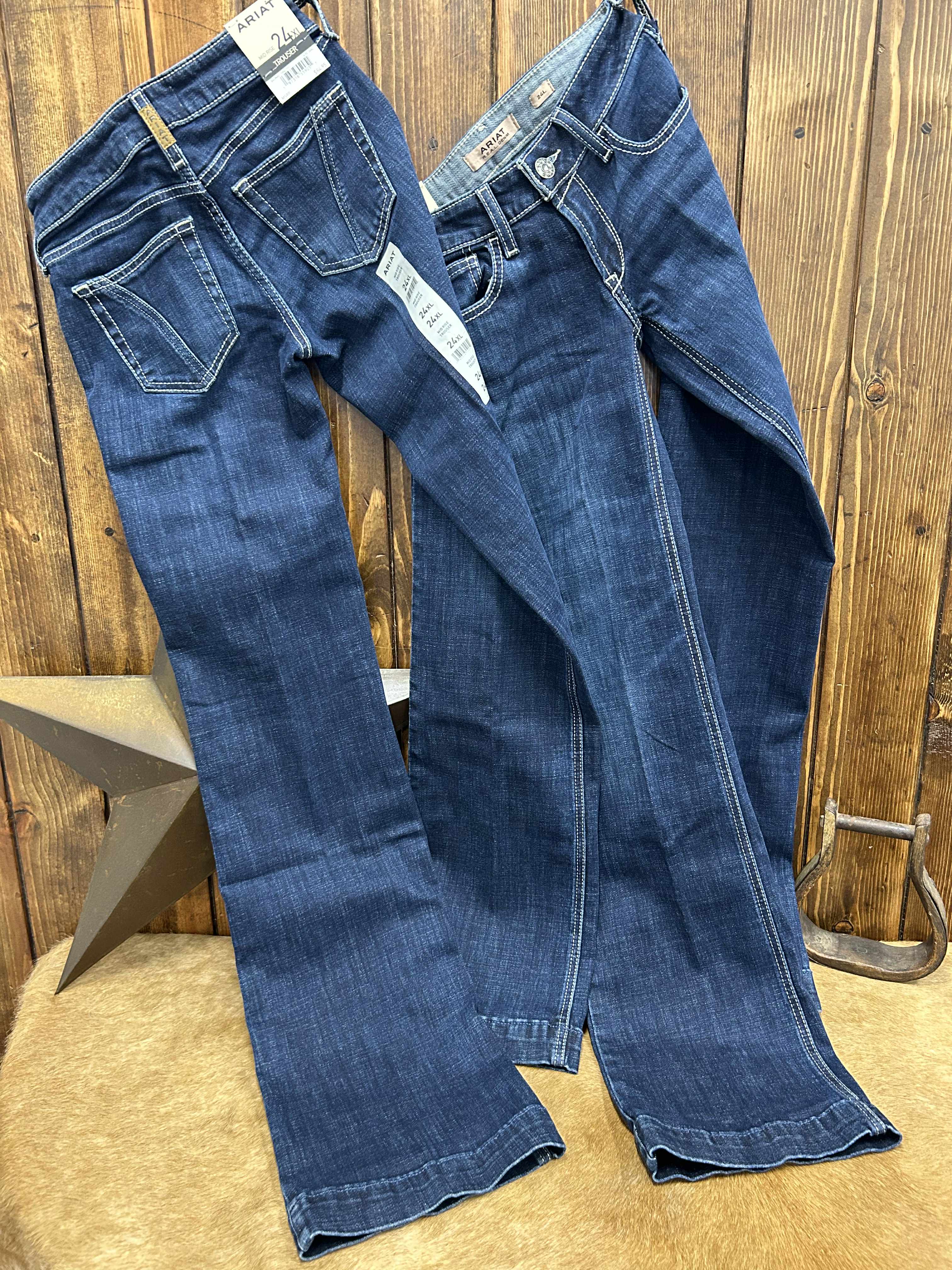 Women's Ariat Mid Rise Cindy Trouser Jean-Women's Denim-Ariat-Lucky J Boots & More, Women's, Men's, & Kids Western Store Located in Carthage, MO