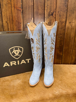 Women's Ariat Clarabelle Baby Blue Suede Boot