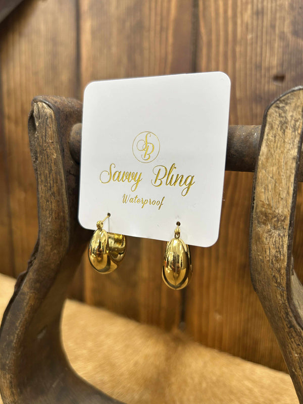 Gold Hoop Earrings-Earrings-LJ Fashion Jewelry-Lucky J Boots & More, Women's, Men's, & Kids Western Store Located in Carthage, MO