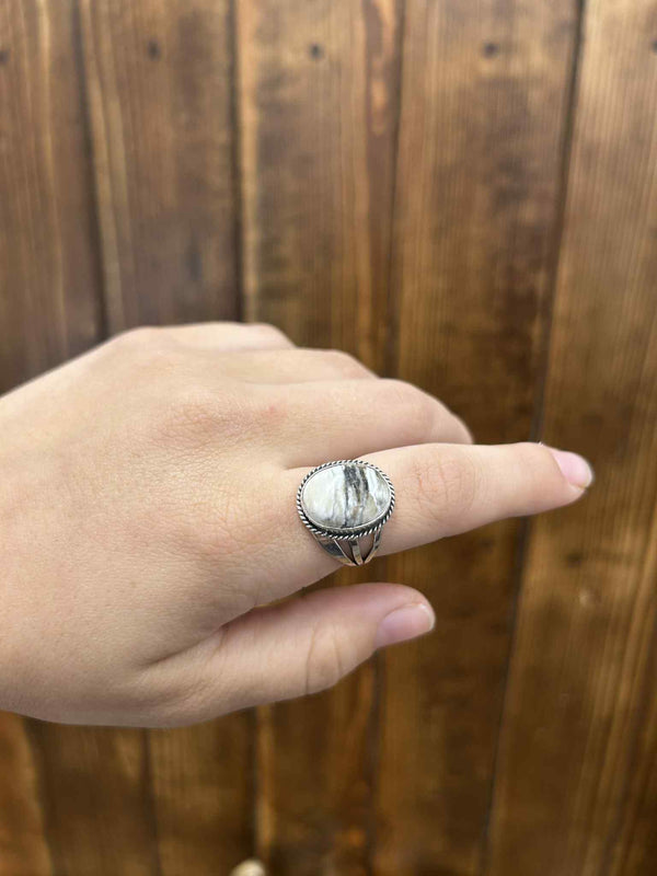 Thea Ring-Rings-LJ Turquoise-Lucky J Boots & More, Women's, Men's, & Kids Western Store Located in Carthage, MO