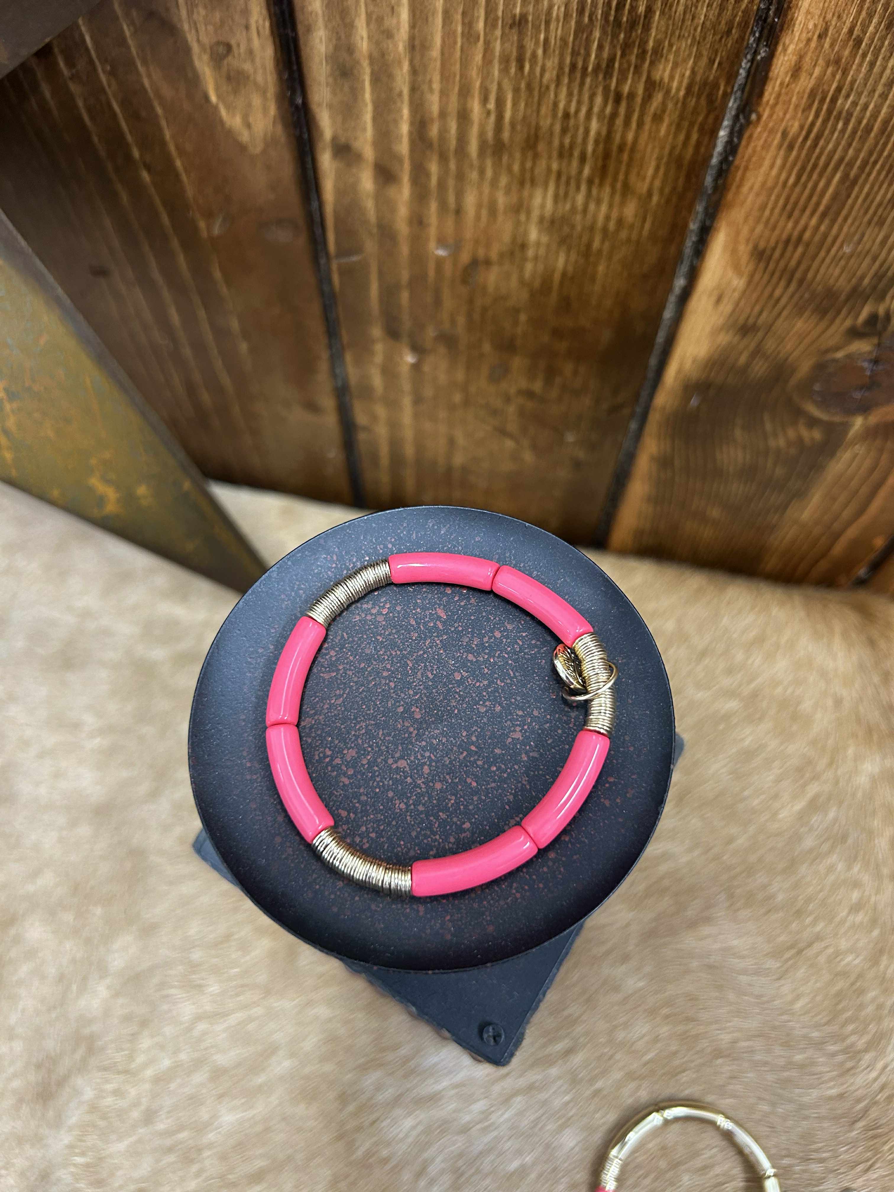 Gold Small Color Bracelets-Bracelets-LJ Fashion Jewelry-Lucky J Boots & More, Women's, Men's, & Kids Western Store Located in Carthage, MO