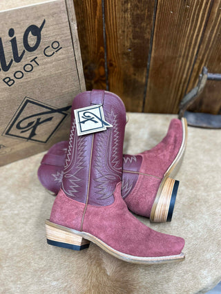 Men's Fenoglio Burgundy Roughout Boot-Men's Boots-Fenoglio Boots-Lucky J Boots & More, Women's, Men's, & Kids Western Store Located in Carthage, MO