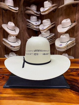 Twister Open Crown Bangora 4 1/2" Straw Hat