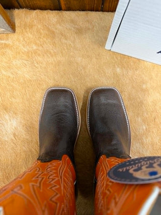 Men's Anderson Bean Nicotine Smooth Quill Ostrich Boot