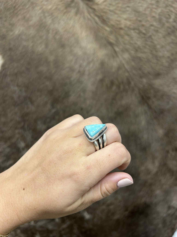 Morgan Ring-Rings-LJ Turquoise-Lucky J Boots & More, Women's, Men's, & Kids Western Store Located in Carthage, MO