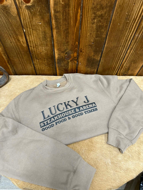 LJ Bella Heavyweight Crew Neck-Sweatshirts-The Dugout-Lucky J Boots & More, Women's, Men's, & Kids Western Store Located in Carthage, MO
