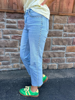 Women's Vervet June High Rise Slim Wide Leg Jean