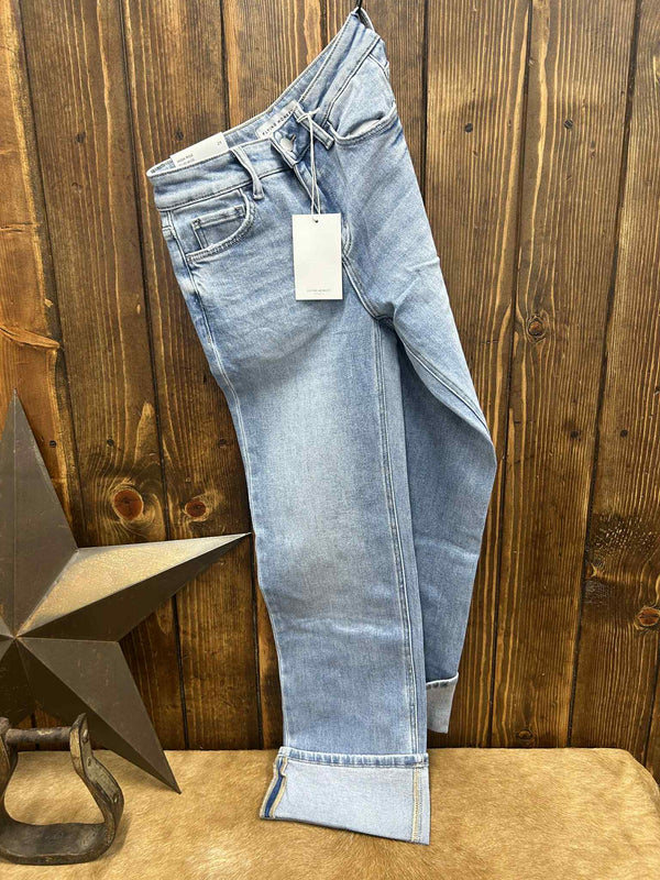Women's Flying Monkey Elan High Rise Slim Wide Leg Jean-Women's Denim-Flying Monkey-Lucky J Boots & More, Women's, Men's, & Kids Western Store Located in Carthage, MO